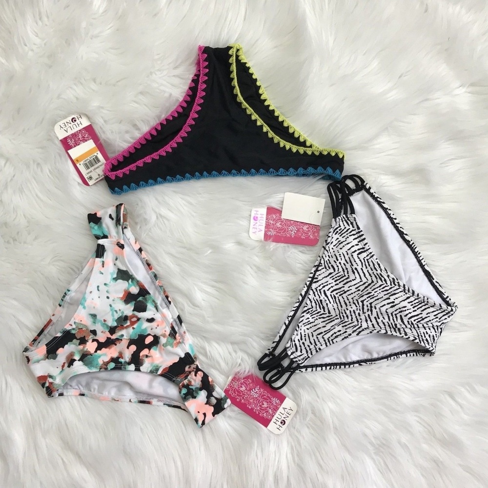 Bikini Bottom Lot of 3 Wholesale Hula Honey Small